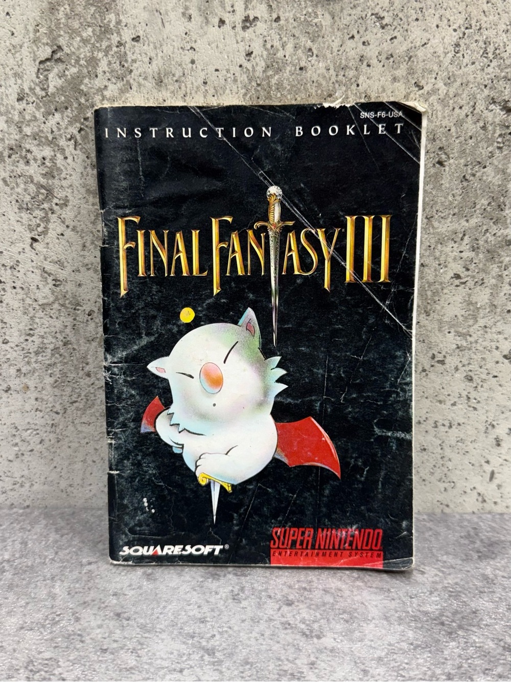 Final Fantasy III SNES Original Instruction Manual Booklet